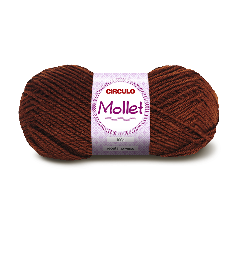 LANA MOLLET CIRCULO 850 CASTANHO